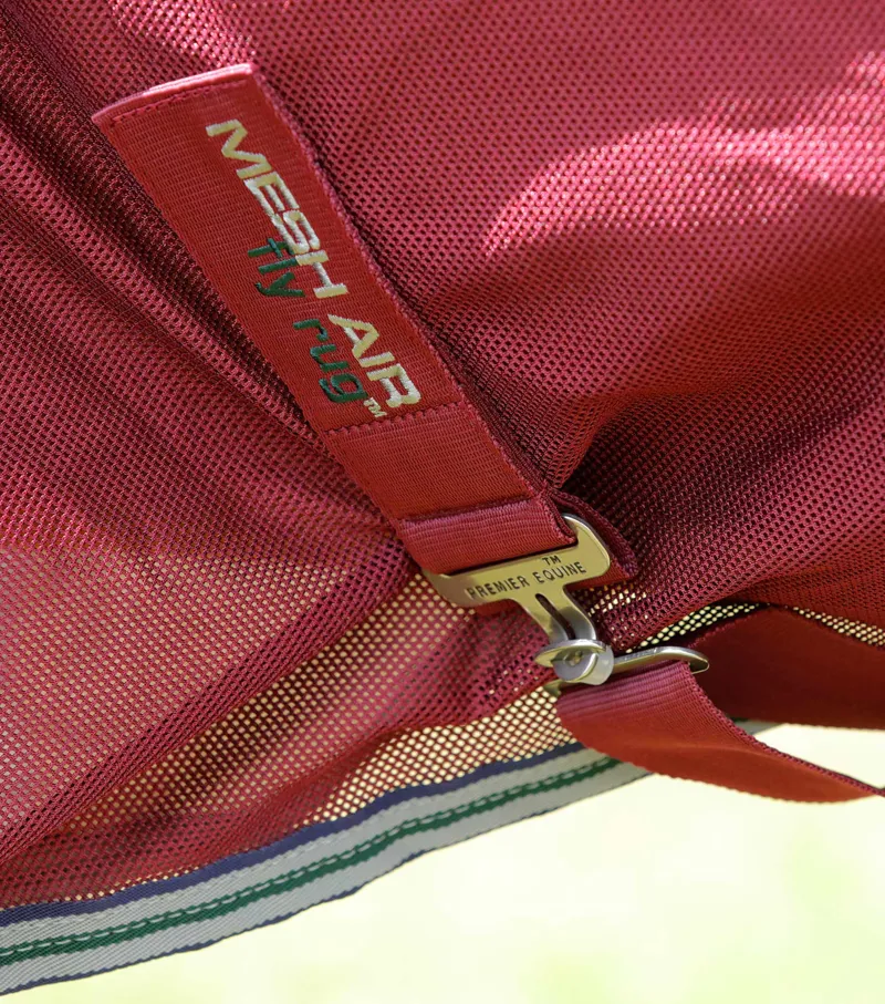 Premier Equine Combo Mesh Air Fly Rug With Surcingles Wine 5 Premier Equine Combo Mesh Air Fly Rug With Surcingles Wine - Image 5