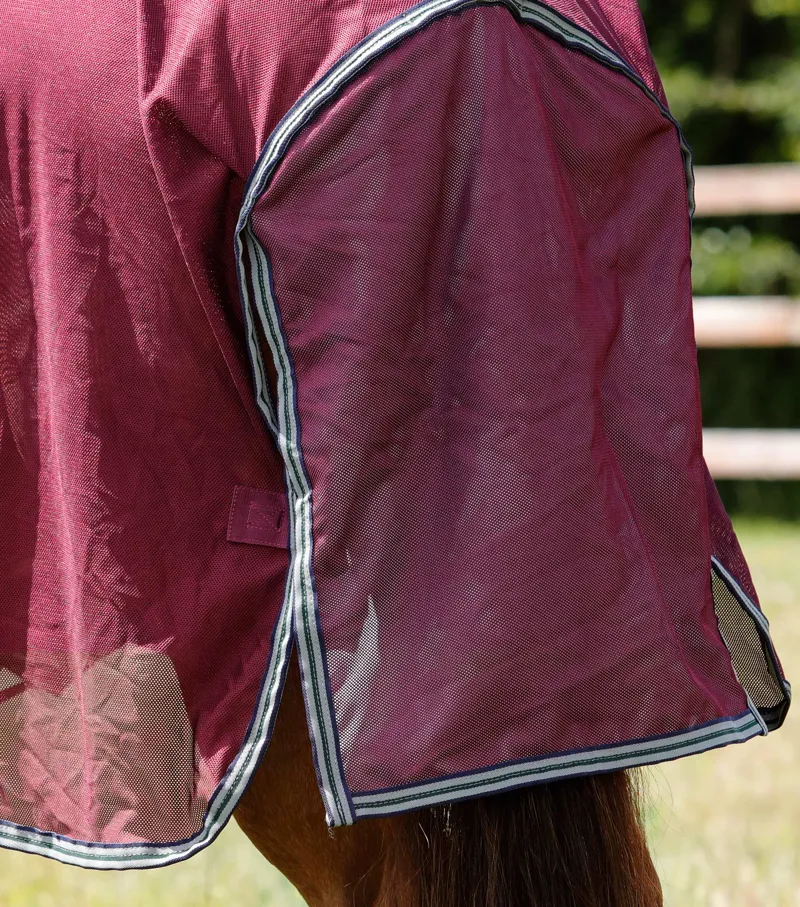 Premier Equine Combo Mesh Air Fly Rug With Surcingles Wine 6 Premier Equine Combo Mesh Air Fly Rug With Surcingles Wine - Image 6