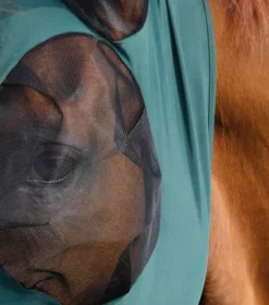 Premier Equine Comfort Tech Lycra Fly Mask Green -PREMIER EQUINE Comfort Tech Lycra Fly Mask Green 3