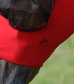 Premier Equine Comfort Tech Lycra Fly Mask Red -PREMIER EQUINE Comfort Tech Lycra Fly Mask Red 5