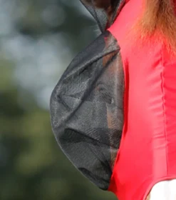 Premier Equine Comfort Tech Lycra Fly Mask Red -PREMIER EQUINE Comfort Tech Lycra Fly Mask Red 6