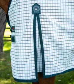 Premier Equine Cotton Sheet Green Check -PREMIER EQUINE Cotton Stable Sheet Green Check 4
