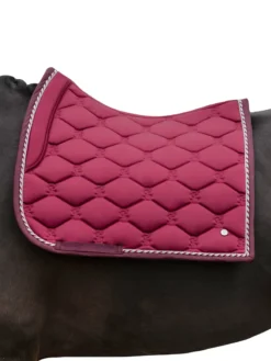 Ps Of Sweden Signature Dressage Saddle Pad - Ruby Wine - Full -PREMIER EQUINE DSC 1081 1 rubywine 2
