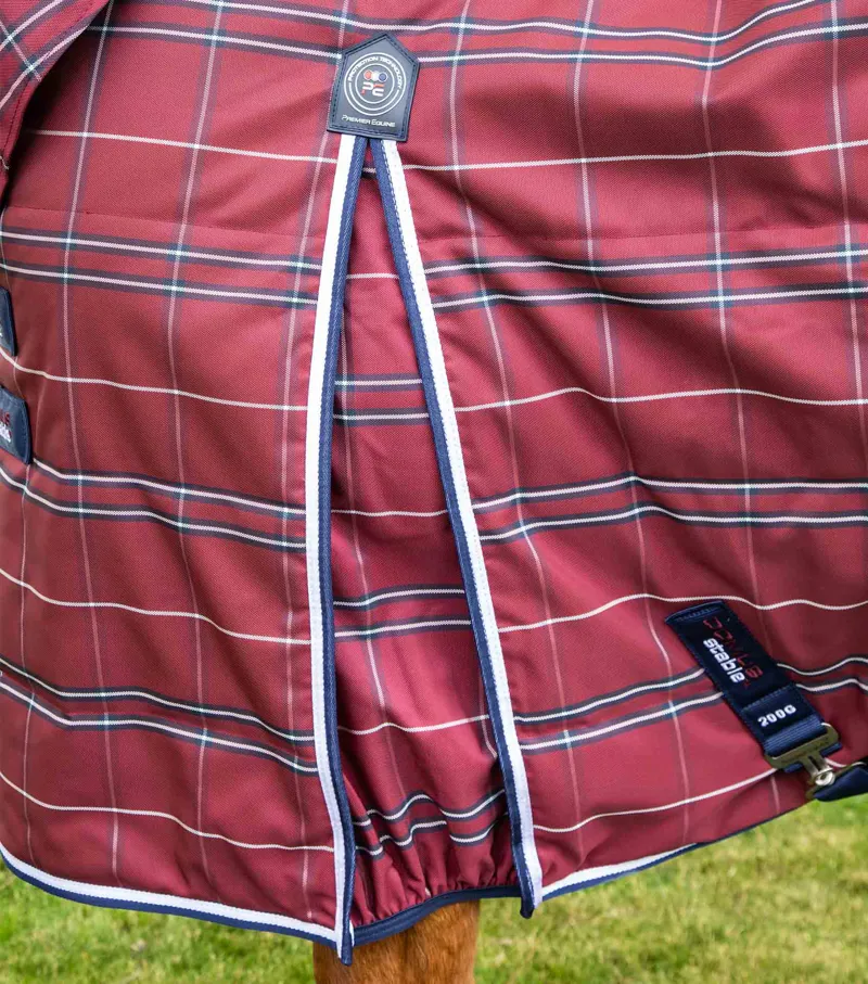 Premier Equine Domus 200g Stable Rug Burgundy 4 Premier Equine Domus 200g Stable Rug Burgundy - Image 4