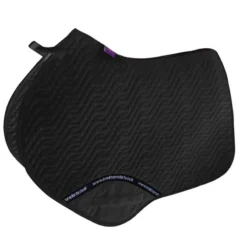 KM Elite Close Contact Large/Full Saddle Pad In Black