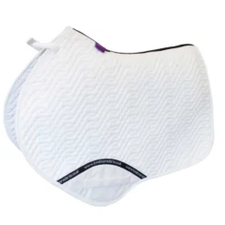KM Elite Close Contact Saddle Pad In White
