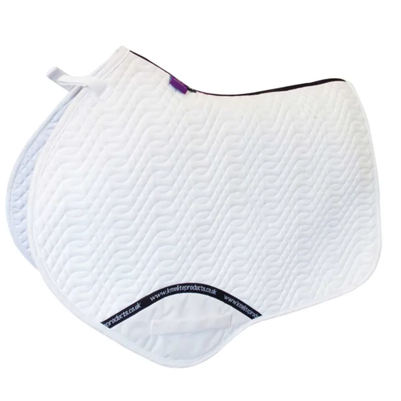 KM Elite Close Contact Saddle Pad In White 1 KM Elite Close Contact Saddle Pad In White