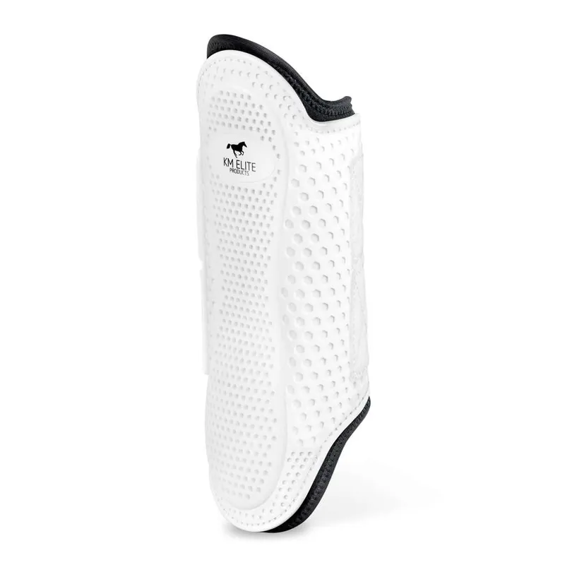 KM Elite Pro Mesh Hybrid Brushing Boot In White/Black White 1 KM Elite Pro Mesh Hybrid Brushing Boot In White/Black White