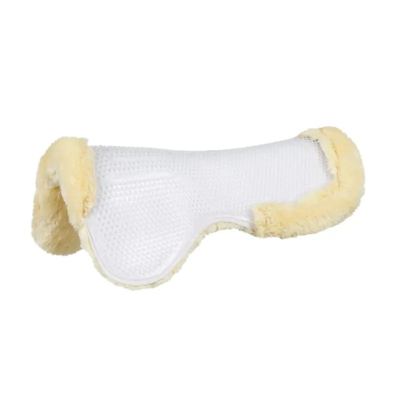 Mark Todd Deluxe Fleece Lined Full Gel Pad In White/Natural 1 Mark Todd Deluxe Fleece Lined Full Gel Pad In White/Natural