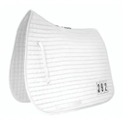 Mark Todd Full Dressage Pad W/Competition Numbers In White