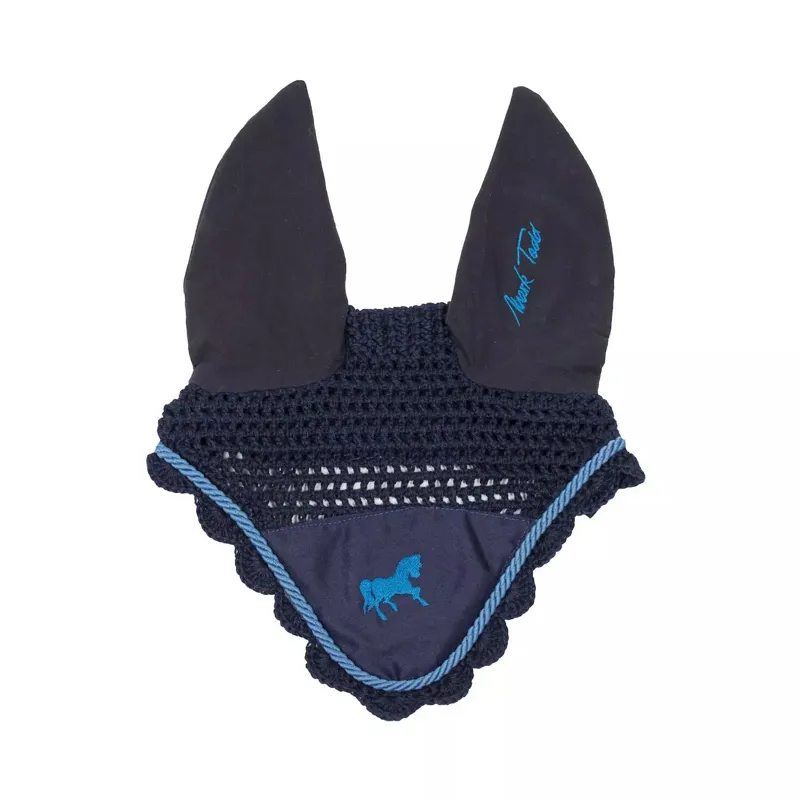 Mark Todd Kids Collection Fly Veil In Navy/Aqua 1 Mark Todd Kids Collection Fly Veil In Navy/Aqua