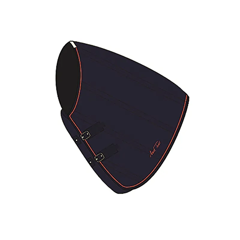 Mark Todd Mediumweight Large Stable Rug Neck Cover In Navy/Orange 1 Mark Todd Mediumweight Large Stable Rug Neck Cover In Navy/Orange