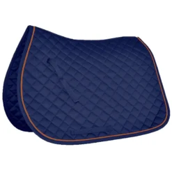 Mark Todd Piped Saddle Pad In Navy/Orange