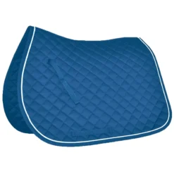 Mark Todd Piped Saddle Pad In Royal Blue/White