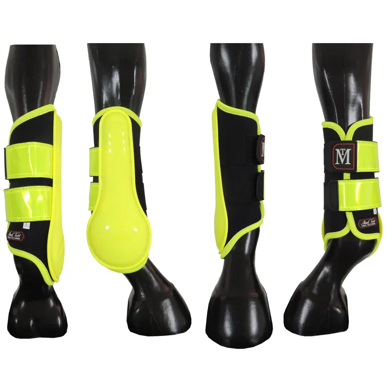 Mark Todd Reflective Brushing Boots In Black 1 Mark Todd Reflective Brushing Boots In Black