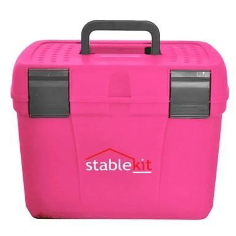Stablekit Grooming Box In Pink/Grey 1 Stablekit Grooming Box In Pink/Grey