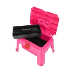Stablelot Large Grooming Box W/Step In Pink