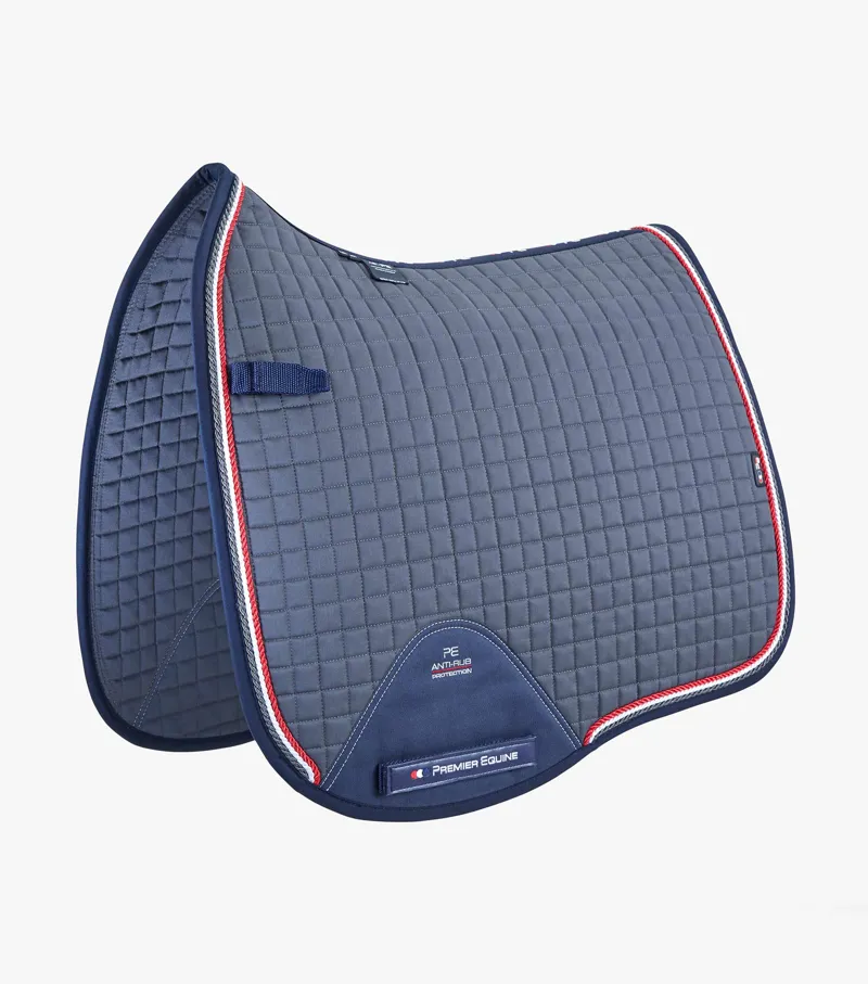 Premier Equine Close Contact European Cotton Saddle Pad - Dressage - Grey 1 Premier Equine Close Contact European Cotton Saddle Pad - Dressage - Grey