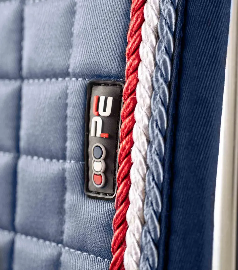 Premier Equine Close Contact European Cotton Saddle Pad - Dressage - Grey 2 Premier Equine Close Contact European Cotton Saddle Pad - Dressage - Grey - Image 2