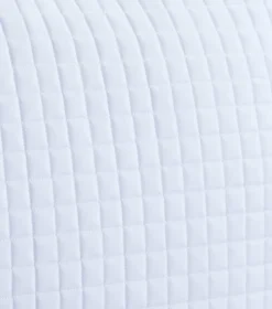 Premier Equine Close Contact European Cotton Saddle Pad White -PREMIER EQUINE European Cotton Dressage Square White 4