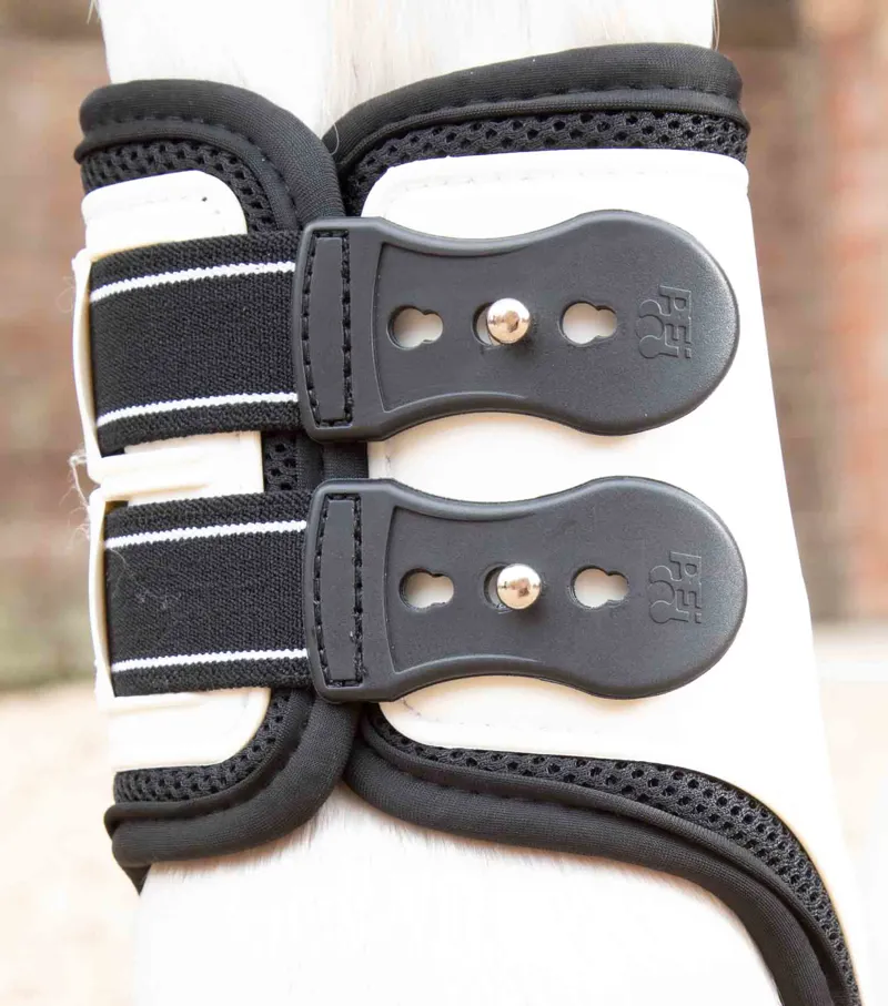 Premier Equine Kevlar Airtechnology Fetlock Boots White 3 Premier Equine Kevlar Airtechnology Fetlock Boots White - Image 3