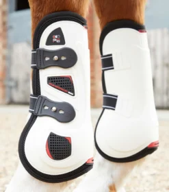 Premier Equine Kevlar Airtechnology Tendon Boots White -PREMIER EQUINE Kevlar Airtechnology Tendon Boot White 3