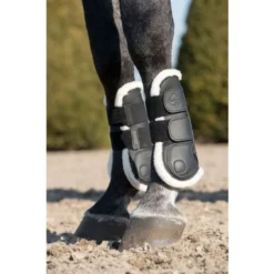 LeMieux Capella Comfort Tendon Boots Black -PREMIER EQUINE LeMieux Capella Comfort Leather Tendon Boots 18