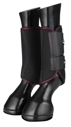 LeMieux Carbon Mesh Wrap Boots Mulberry