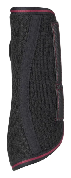 LeMieux Carbon Mesh Wrap Boots Mulberry -PREMIER EQUINE LeMieux Carbon Mesh Wrap Boots BlackMulberry 2