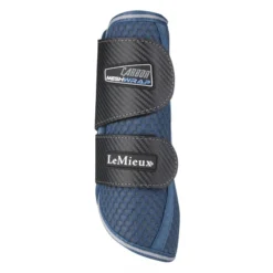 LeMieux Carbon Mesh Wrap Boots Blue -PREMIER EQUINE LeMieux Carbon Mesh Wrap Boots BlueGrey 2