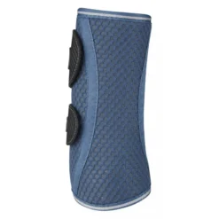 LeMieux Carbon Mesh Wrap Boots Blue -PREMIER EQUINE LeMieux Carbon Mesh Wrap Boots BlueGrey 3