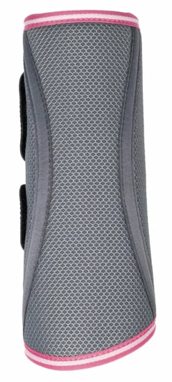 LeMieux Carbon Mesh Wrap Boots Watermelon -PREMIER EQUINE LeMieux Carbon Mesh Wrap Boots GreyWatermelon 4