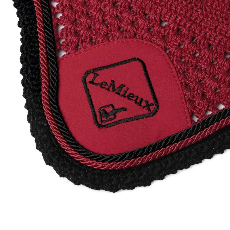 LeMieux Classic Lycra Fly Hood Chilli Red 2 LeMieux Classic Lycra Fly Hood Chilli Red - Image 2