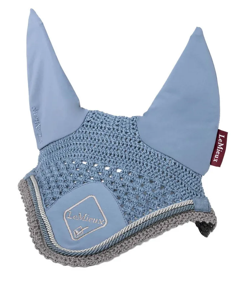 LeMieux Classic Lycra Fly Hood Ice Blue 1 LeMieux Classic Lycra Fly Hood Ice Blue