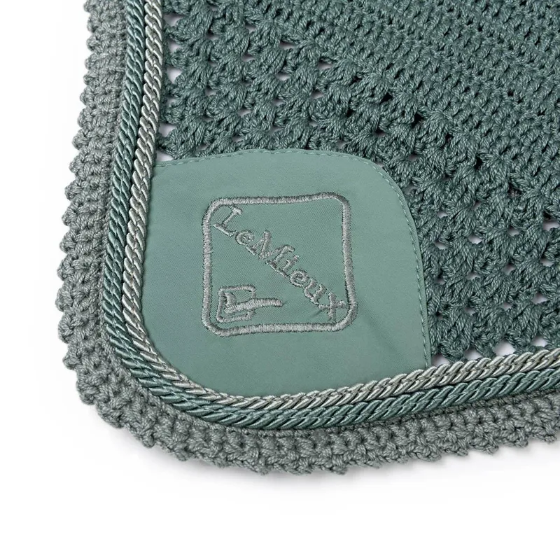 LeMieux Classic Lycra Fly Hood Sage 2 LeMieux Classic Lycra Fly Hood Sage - Image 2