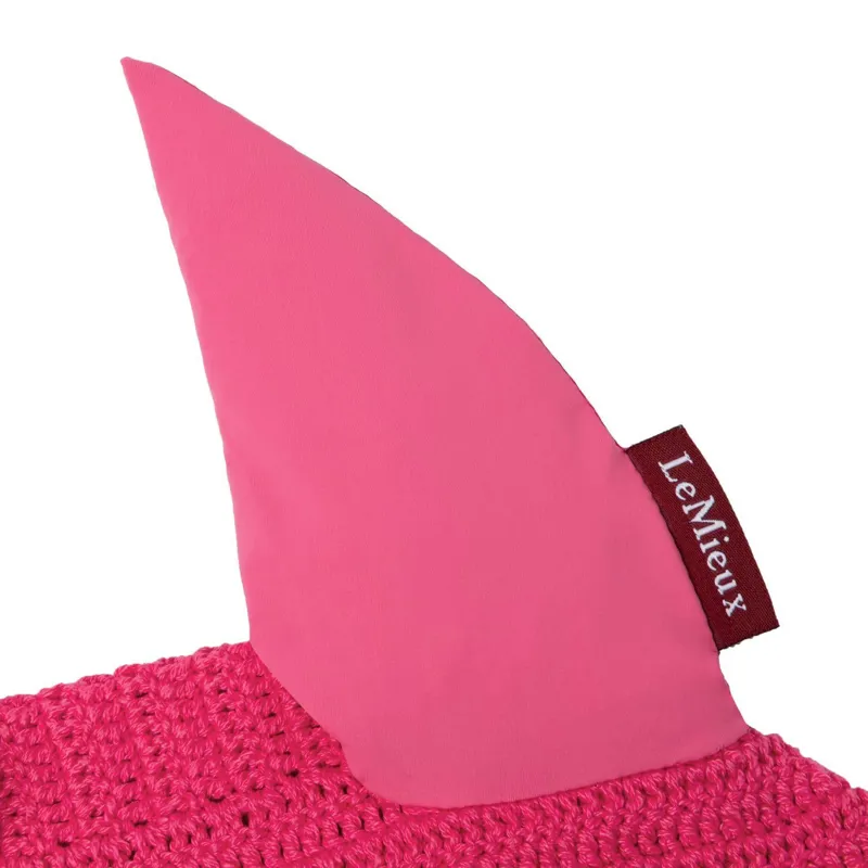 LeMieux Classic Lycra Fly Hood Watermelon 4 LeMieux Classic Lycra Fly Hood Watermelon - Image 4