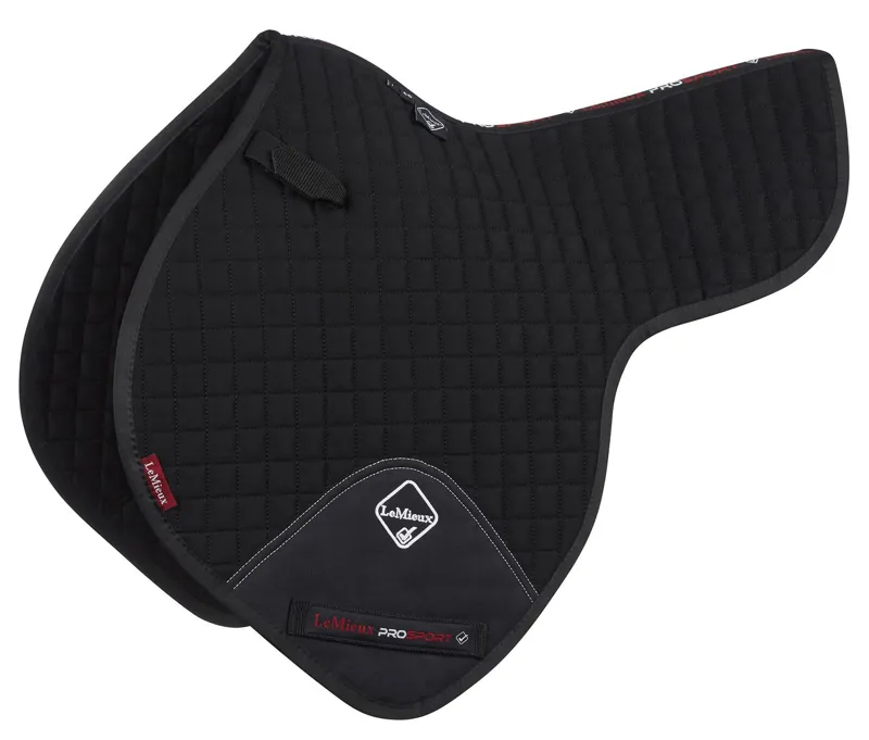 LeMieux Cotton Close Contact Numnah Black Large 1 LeMieux Cotton Close Contact Numnah Black Large