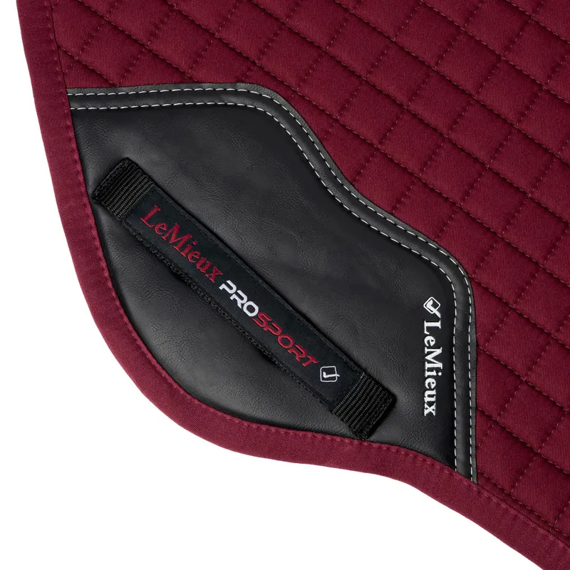 LeMieux Cotton Close Contact Square Burgundy 2 LeMieux Cotton Close Contact Square Burgundy - Image 2