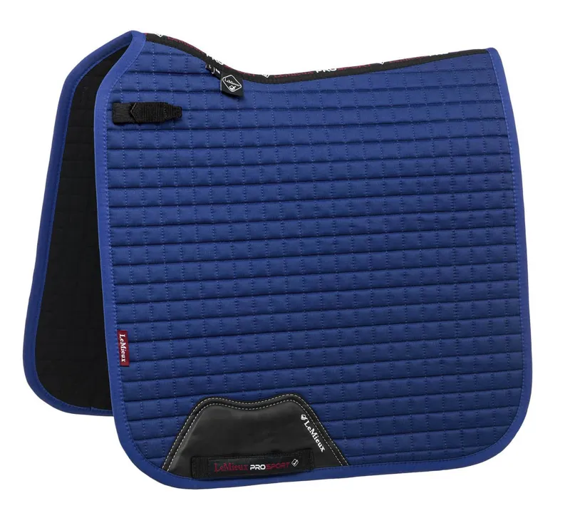 LeMieux Cotton Dressage Square Benetton Blue Large 1 LeMieux Cotton Dressage Square Benetton Blue Large