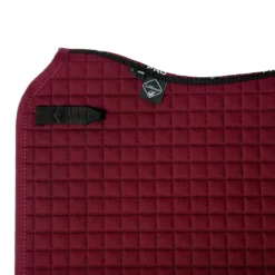LeMieux Cotton Dressage Square Burgundy Large 5 LeMieux Cotton Dressage Square Burgundy Large -PREMIER EQUINE LeMieux Cotton Dressage Square Burgundy 2