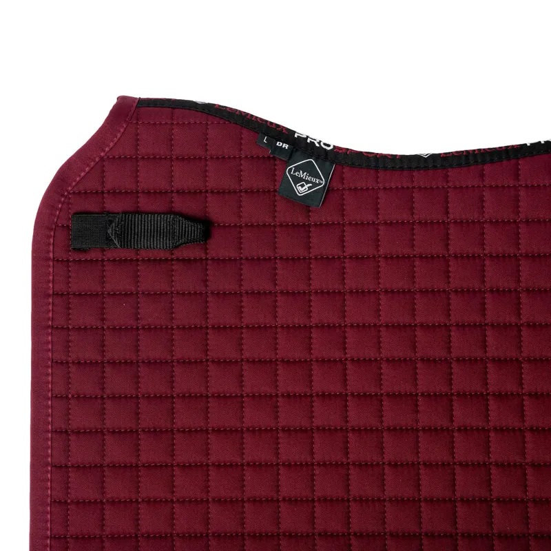 LeMieux Cotton Dressage Square Burgundy Large 3 LeMieux Cotton Dressage Square Burgundy Large - Image 3