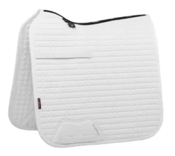 LeMieux Cotton Dressage Square White - Long Strap Large