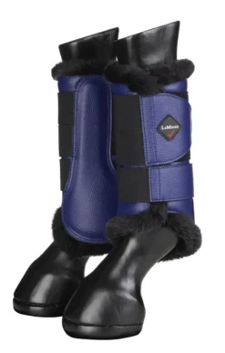 LeMieux Fleece Lined Brushing Boots Blackcurrant