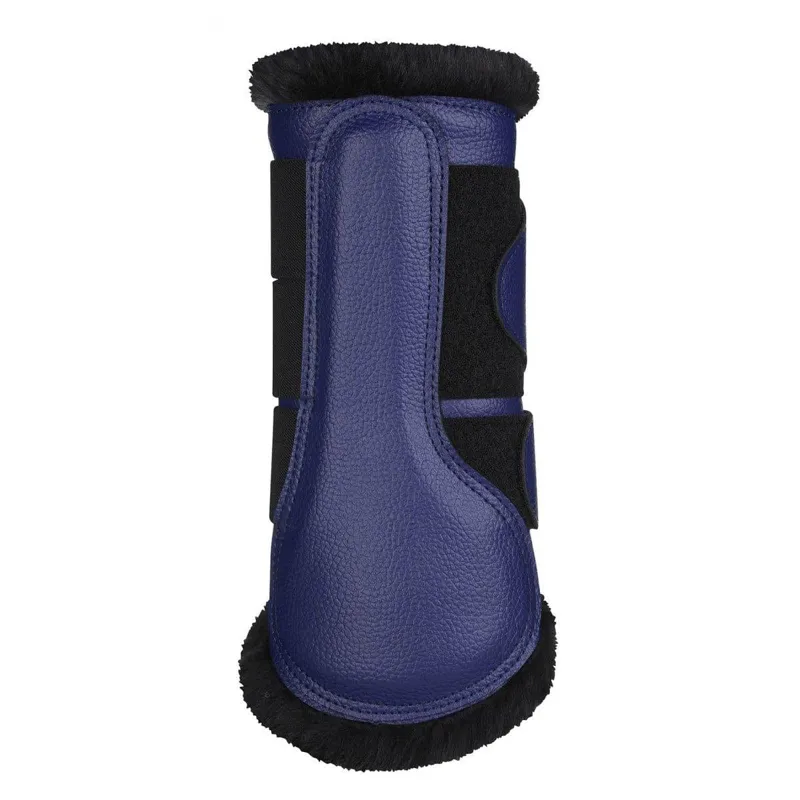 LeMieux Fleece Lined Brushing Boots Ink Blue 2 LeMieux Fleece Lined Brushing Boots Ink Blue - Image 2