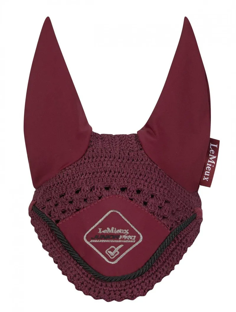 LeMieux Junior Pro Fly Mask Burgundy 1 LeMieux Junior Pro Fly Mask Burgundy