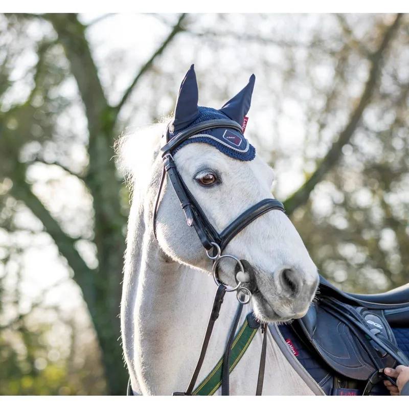 LeMieux Junior Pro Fly Mask Navy 2 LeMieux Junior Pro Fly Mask Navy - Image 2