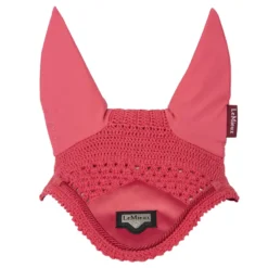 LeMieux Loire Fly Hood Papaya -PREMIER EQUINE LeMieux Loire Satin Fly Hood Papaya 2