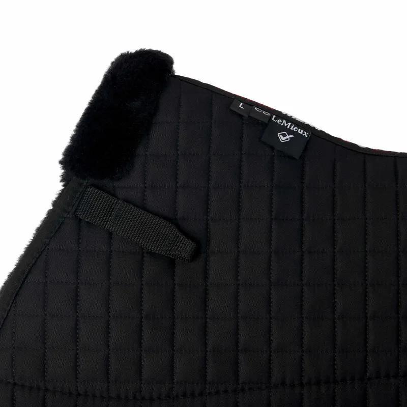 LeMieux Merino+ Close Contact Square Half Lined Black 2 LeMieux Merino+ Close Contact Square Half Lined Black - Image 2