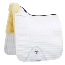 LeMieux Merino+ Dressage Square Half Lined White/Natural