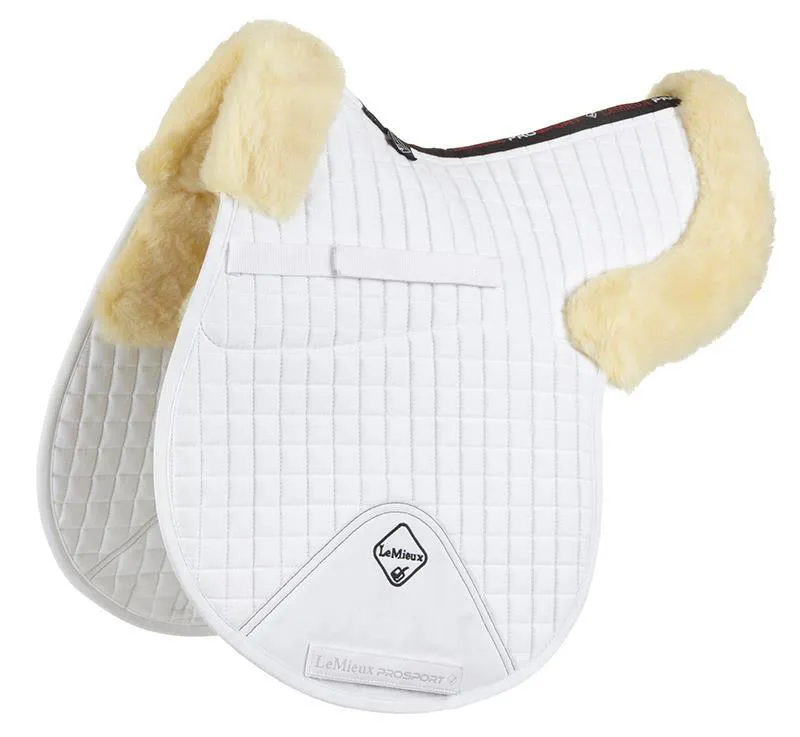 LeMieux Merino+ Half Lined GP Numnah White/Natural 1 LeMieux Merino+ Half Lined GP Numnah White/Natural